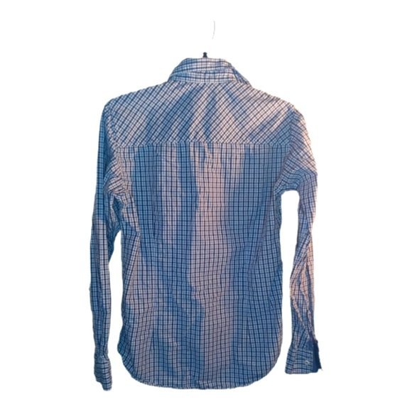 Springfield Long Sleeve Button Down Shirt‎ Men Size xs Plaid blue and White Red - Picture 2 of 3